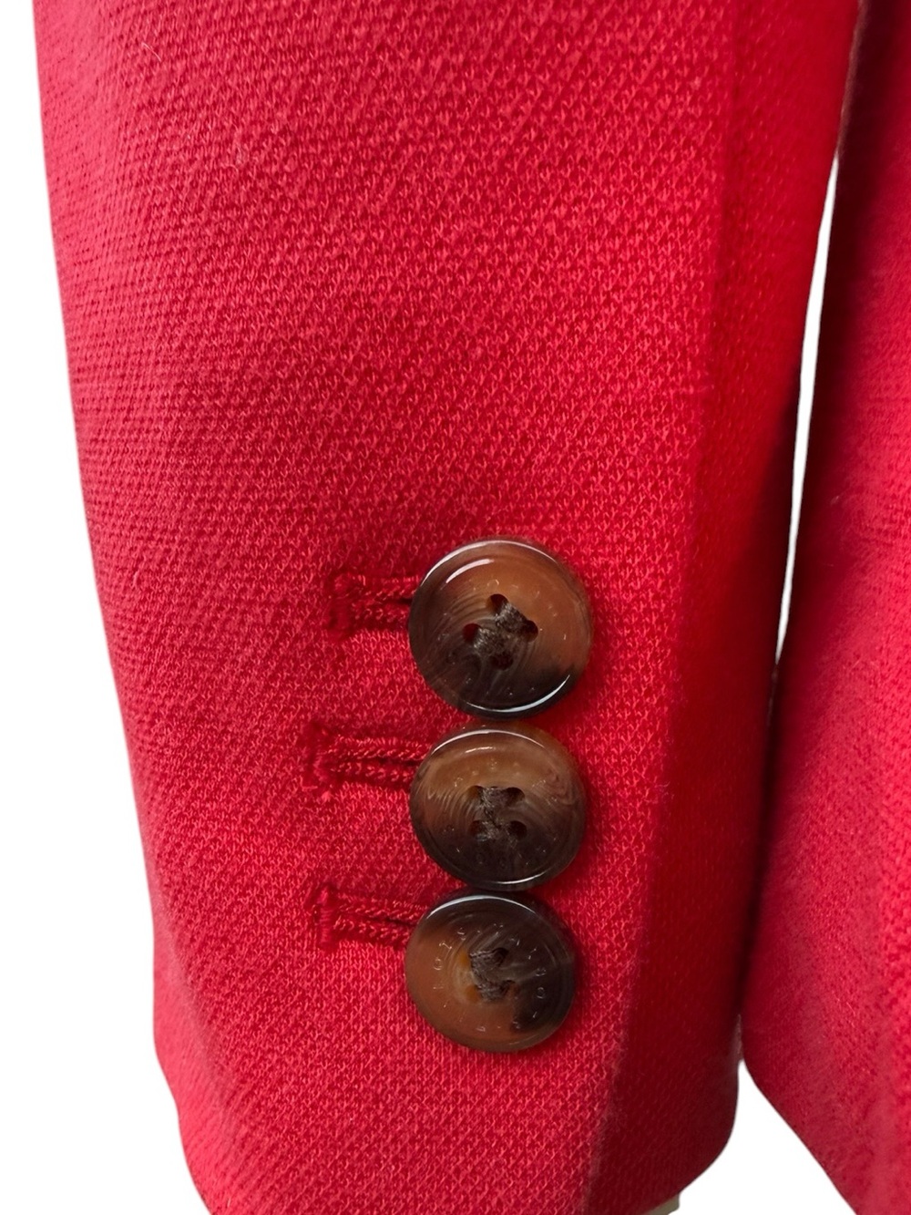 Talbots Red  Knit Two-Button Blazer - Picture 4 of 6